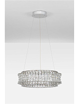 Triac Dimmable Chrome Metal & Crystal LED 56Watt 220-240Volt 4592Lm IP20 3500K D:60 H:120 cm