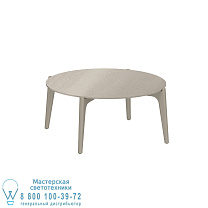 СТОЛИК TEA TIME Ø 75CM H40 SAND CERAMIC TAUPE GREY Royal Botania