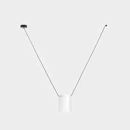 00-7390-05-14 Leds C4 Attic подвесной светильник с белым прямоугольным плафоном на подвесе