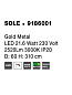 9186001 SOLE Novaluce светильник LED 21.6Вт 230В 2520Lm 3000K