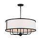 Heddle 6 Light Chandelier Textured Black люстра 52466BKT Kichler — фото 6