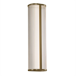 A3990170O ACB Iluminacion Diva бра настенное классическое с рифлёным корпусом, отделка матовое золото, IP44