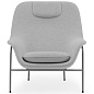607252 Normann Copenhagen Drape Высокое кресло Hallingdal 110 / Серый — фото 1