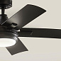 52" Tide 5 Blade LED Outdoor Ceiling Fan Satin Black уличная люстра-вентилятор 310075SBK Kichler — фото 1