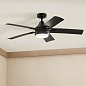 52" Tide 5 Blade LED Outdoor Ceiling Fan Satin Black уличная люстра-вентилятор 310075SBK Kichler — фото 5