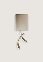 French Brass shown with 7 1/ 4 Open Back Oval in Putty Silk with Cream Card lining