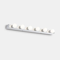 045627 Ideal lux Prive' настенная подсветка для зеркала с шестью источниками света в хромированном корпусе