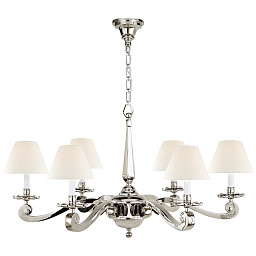 AH5010NB-L Visual Comfort Myrna Chandelier подвесная многорожковая люстра с текстильными абажурами