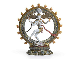 1001947 Lladro The Spirit Of India фарфоровая статуэтка в форме круга с танцующей фигурой внутри