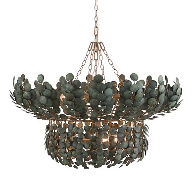 Люстра Arteriors Bilal, кокосовая скорлупа цвета эвкалипта