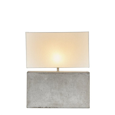 Lamp Stone Base Medium White Shade by Nellcote настольная лампа Sonder Living 1007051