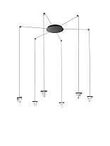 Tripla F41 6 источника света Антрацит 2700 К PUSH 1..10 В DALI