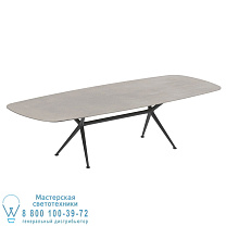 EXES СТОЛ 300X120CM АЛЮМИНИЕВЫЕ НОЖКИ АНТРАЦИТ - СТОЛЕШНИЦА СТОЛА CERAMIC CEMENTO LUMINOSO Royal Botania