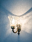 Small Embossed Single U Arm Wall Light бра FOS Lighting Allu-U-EMBZGhanti-WL1