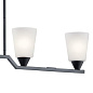 Skagos 4 Light Linear Chandelier Black люстра 52233BK Kichler — фото 2