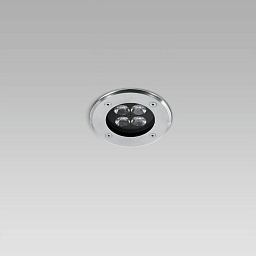 RAY110-short-round-trim-stainless-stee Arcluce RAY110 short Встраиваемый уличный светильник