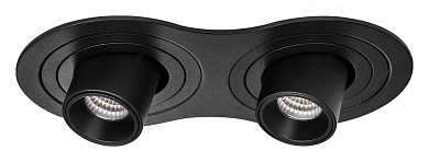 встраиваемый потолочный светильник черный