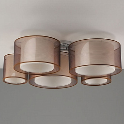 V10624-5C Moderli Room потолочный светильник с тремя цилиндрическими плафонами хром
