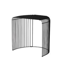 506460050082 CURVA AYTM Кофейный столик из металла в чёрном цвете