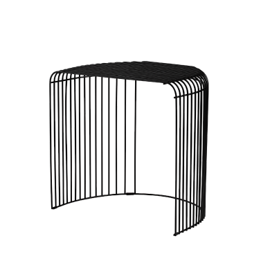 506460050082 CURVA AYTM Кофейный столик из металла в чёрном цвете