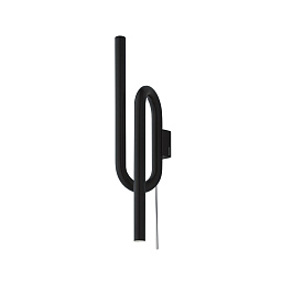 FN294005_20 Foscarini Tobia настенное бра с вертикальной конструкцией и встроенным светодиодом чёрного цвета