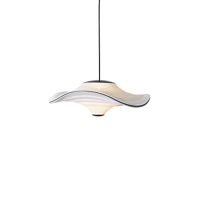 FLY58IW Flying Made By Hand Подвесной светильник с волнообразным абажуром белого цвета