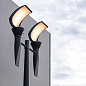 144215105 Roger Pradier OL33 LAMPADAIRE N°6 LED 28W 4500K VERRE TREMPÉ GRIS SOIE 105 Фонарный столб — фото 2