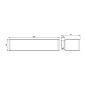 190001111 Roger Pradier Plémo WANDLAMP PLEMO IN ALUMINIUM, ALLEEN DOWN-LIGHT, HOOGTE 45MM, Накладное бра — фото 1
