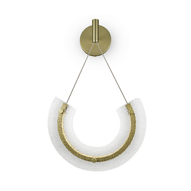 настенный светильник кольцевой формы с золотым покрытием