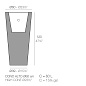 HIGH CONE POT Ø60x120 горшок, Vondom — фото 1