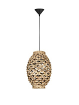 Dried Water Hyacinth Black Fabric Wire & Base LED E27 1x12 Watt 100-240 Volt IP20 Bulb Excluded D: 25 H: 215 cm