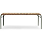 608066 Normann Copenhagen Vig Стол 90x200 см, дерево робиния / темно-зеленый — фото 1