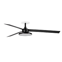 CRUISER RECESSED TAK XL Black fan Wall Control black 4000K