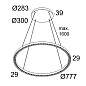 INFORM R1+ CS DOWN-UP 92748 DIM5 FG-B фламандское золото Delta Light подвесной светильник — фото 1