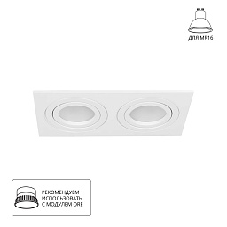 A2168PL-2WH Arte Lamp TARF встраиваемый потолочный светильник с двумя линзами