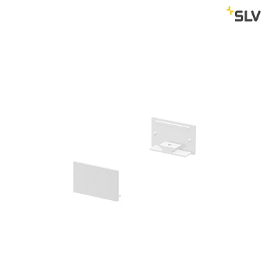 заглушки белые для торцов плоского алюминиевого профиля