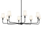 Pallas 42.75" 8 Light Chandelier Black люстра 52517BK Kichler