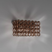 MINIGIOGALI НАСТЕННЫЙ СВЕТИЛЬНИК 2 КРИСТАЛЛ МЕДНЫЙ ГЛЯНЦЕВЫЙ ХРОМ E27 CE