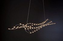 ROSETTA SUSPENSION, LED, BRASS