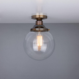 MLCF33 Mullan Lighting Riad накладной потолочный светильник с прозрачным стеклянным шаровым плафоном