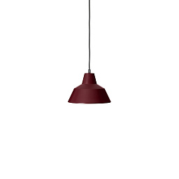 W2 020WR Made by Hand Vrkstedslampe Подвесной светильник с купольным плафоном красного вина