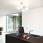 241050 Ideal Lux NODI PL5 OTTONE потолочный светильник матовая латунь белая — фото 2