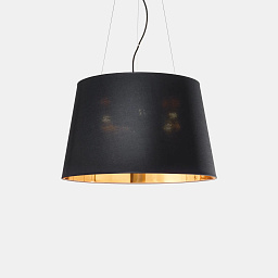 161662 Ideal lux Nordik подвесной светильник с черным абажуром и золотистой внутренней поверхностью