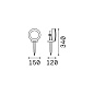 145334 Ideal Lux LITIO PR1 GRIGIO spike luminaire серый — фото 1