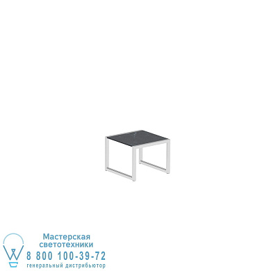 Приставной столик Ninix 52x50 см из нержавеющей стали и керамической столешницы Royal Botania