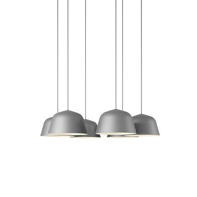 Ambit Pendant Cluster подвесной светильник Muuto White / Grey AMBCL25A0102