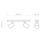 1286036 Ascoli Twin потолочный светильник Astro Lighting 6161