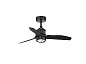 33424-10 JUST FAN LED Matt black ceiling fan with DC motor 81cm люстра с вентилятором Faro barcelona