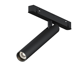 TR141-2-6W3K-M-B Maytoni Focus треки с гибким шинопроводом и светильниками черного цвета для однофазного шинопровода