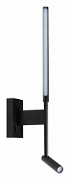 10012/6+3BK Loft It Stick настенное бра с подсветкой и корпусом черного цвета